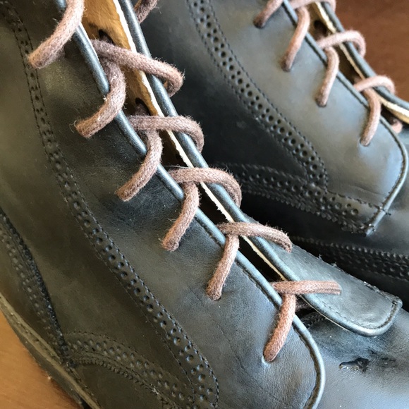 FRYE OXFORD WINGTIP STITCHED DRESS BOOTS SIZE 13 - Picture 3 of 11